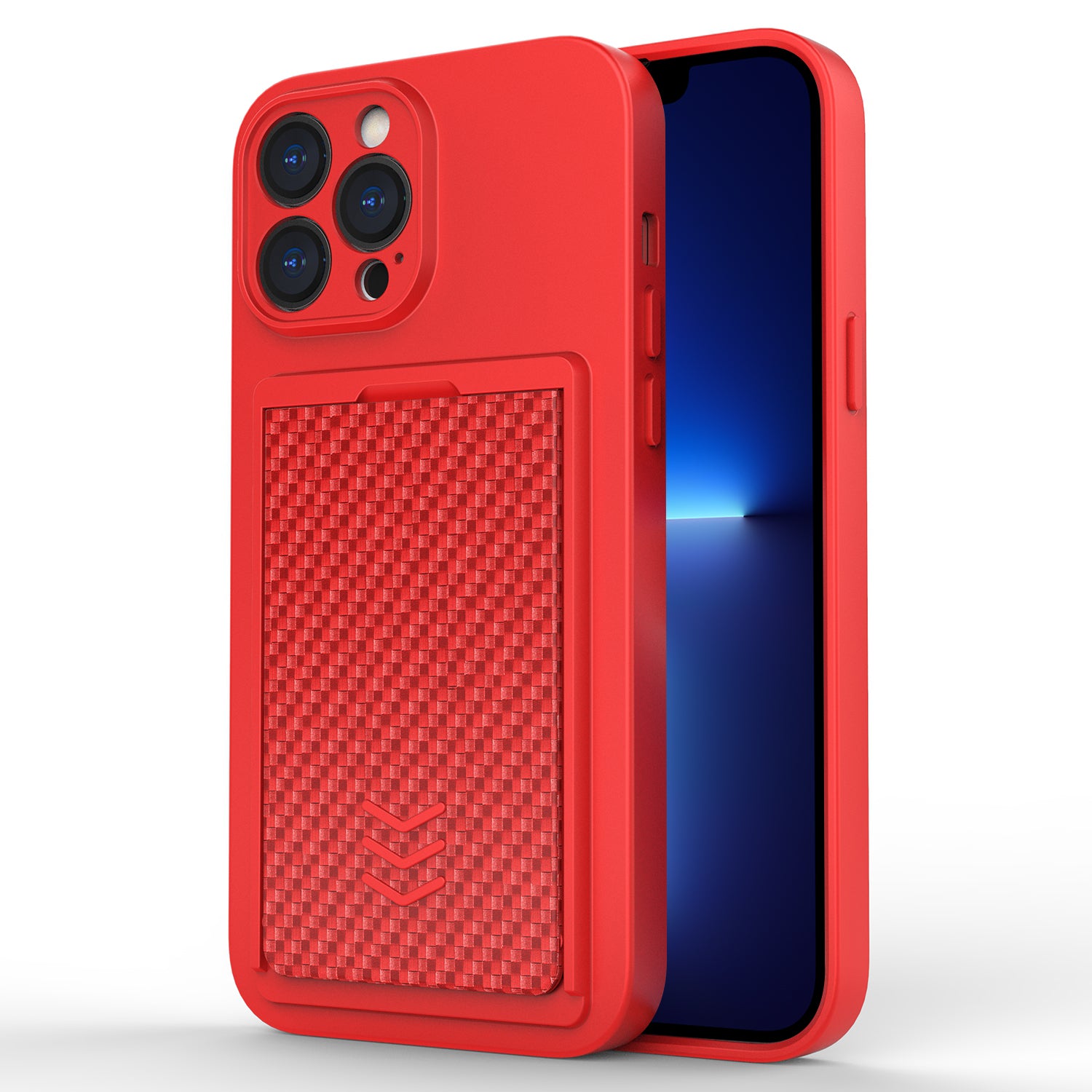 For iPhone 13 Pro Max Shockproof Phone Case TPU Cover with PC Slide Card Holder For iPhone 13 Pro Max Shockproof Phone Case TPU Cover with PC Slide Card Holder